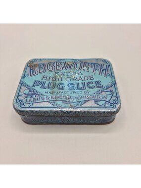 Edgeworth Extra High Grade Plug Slice Tobacco Tin Box EMPTY Larus & Bro Co